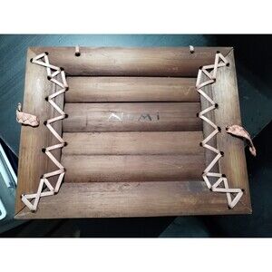 Numi Vintage Hand Crafted Tea Box Bamboo & Rattan  Use For Storage/Trinket Box